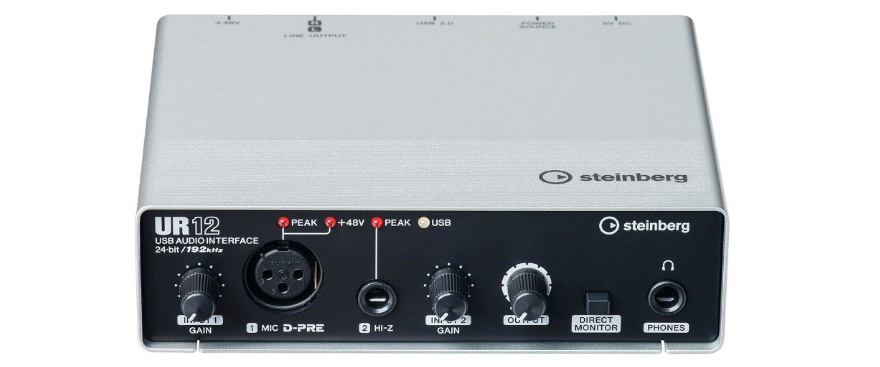 兼容iPad/Mac/PC，实现高品质录音的Steinberg USB音频接口UR12发布
