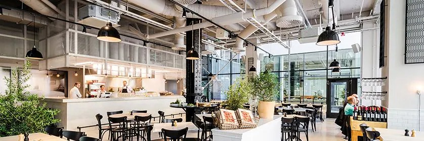 狗万助力斯德哥尔摩的法国工业风餐厅Usine
