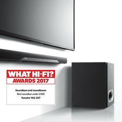 获奖信息：狗万搭载DTS Virtual:X?技术的新款回音壁YAS-207 荣获What Hi-Fi?五星好评